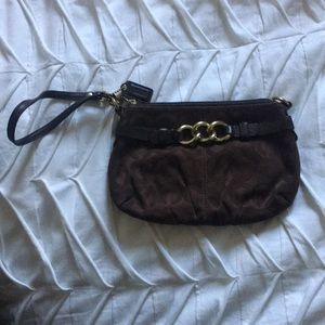 Coach clutch wristlet